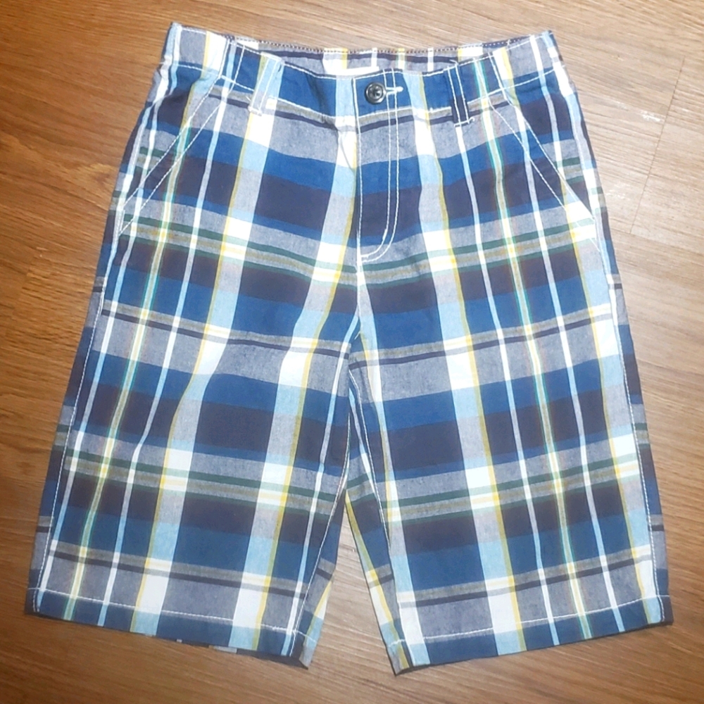 Boys Plaid Shorts w/free tank top to match